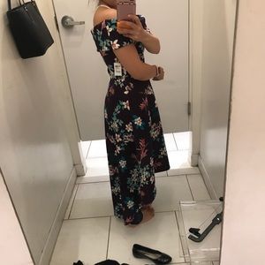 Charlotte Russe off the shoulders hi low dress